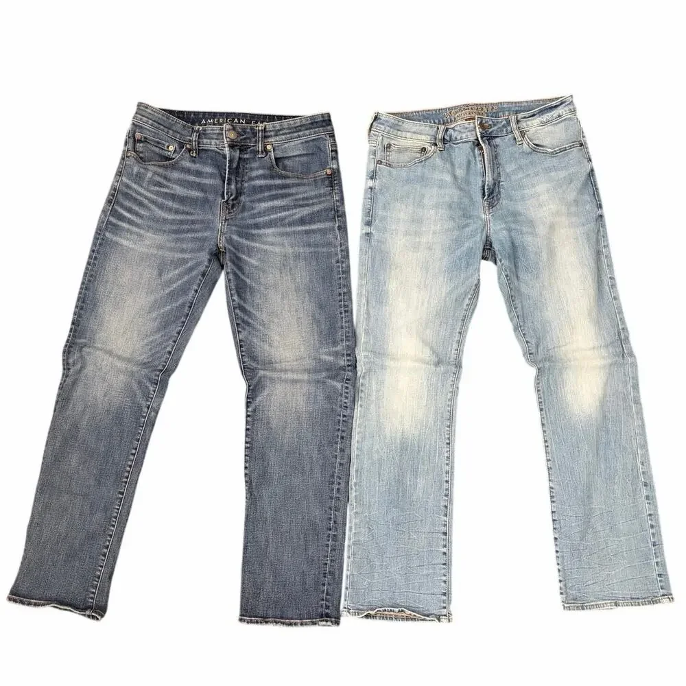Bundle American Eagle Men’s denim jeans size 32x32/33 x32 boot and straight cut